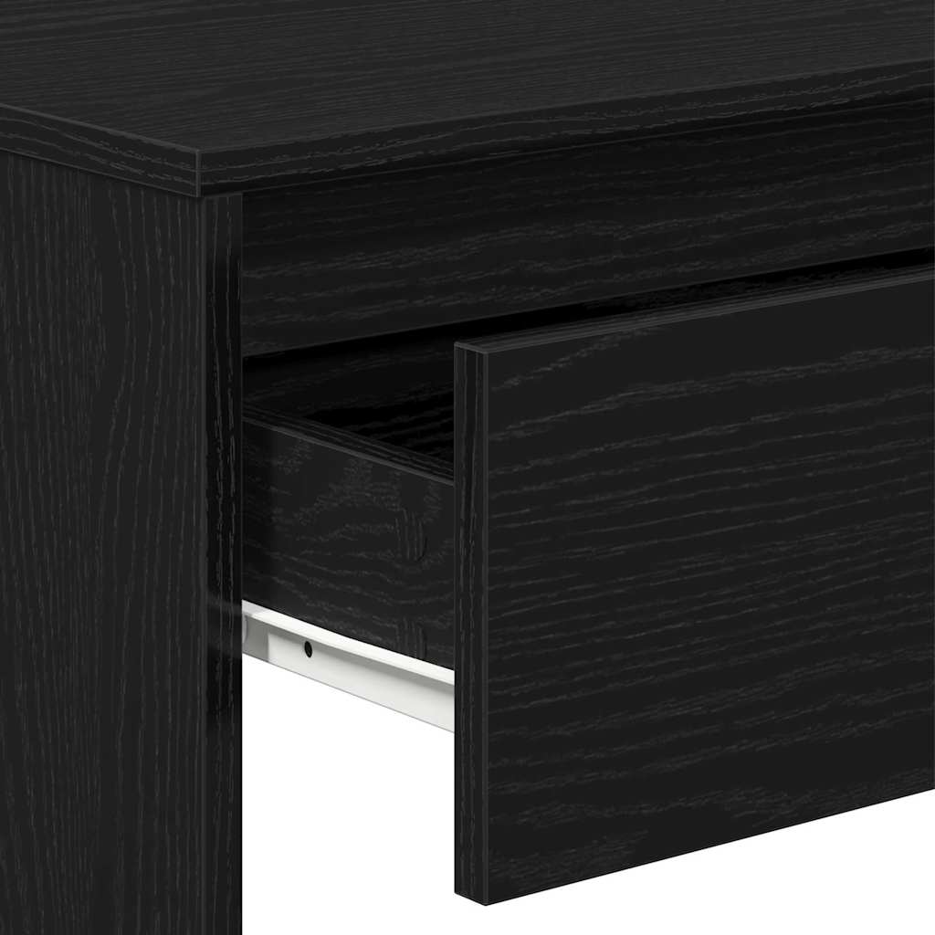 Konsolentisch Schwarz Eichen-Optik 100 x 35 x 76,5 cm