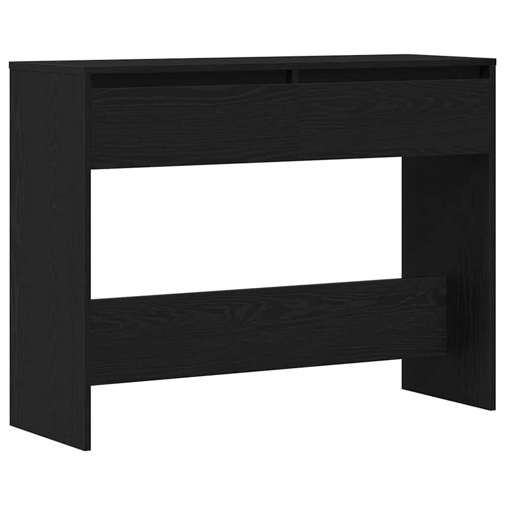 Konsolentisch Schwarz Eichen-Optik 100 x 35 x 76,5 cm