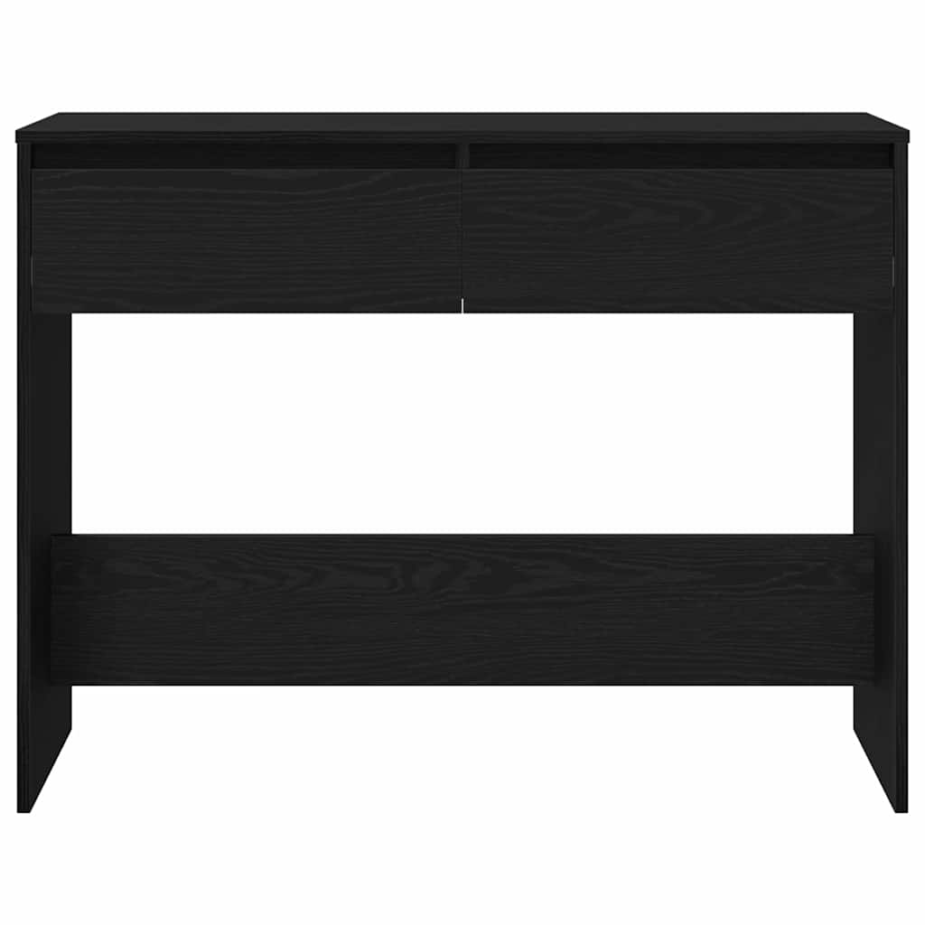 Konsolentisch Schwarz Eichen-Optik 100 x 35 x 76,5 cm