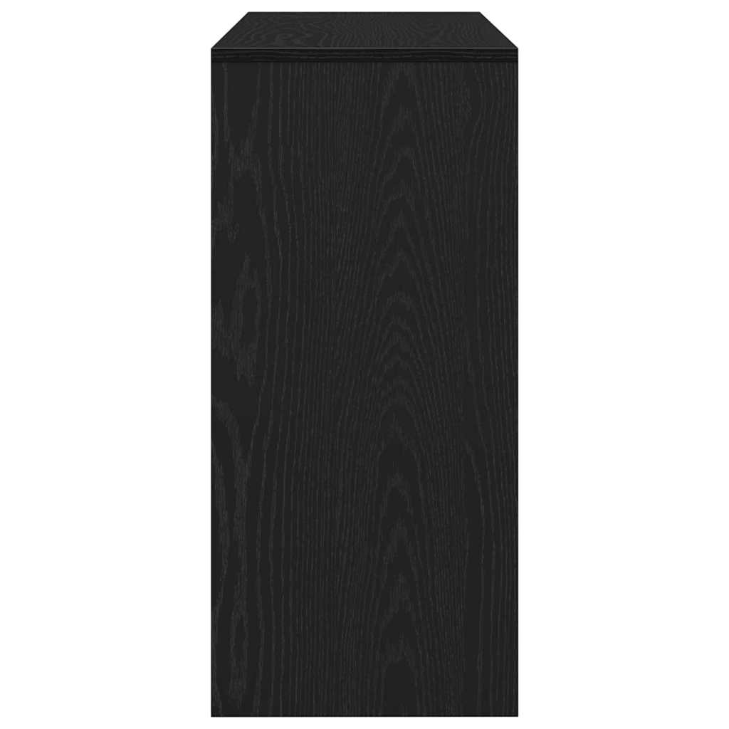 Konsolentisch Schwarz Eichen-Optik 100 x 35 x 76,5 cm