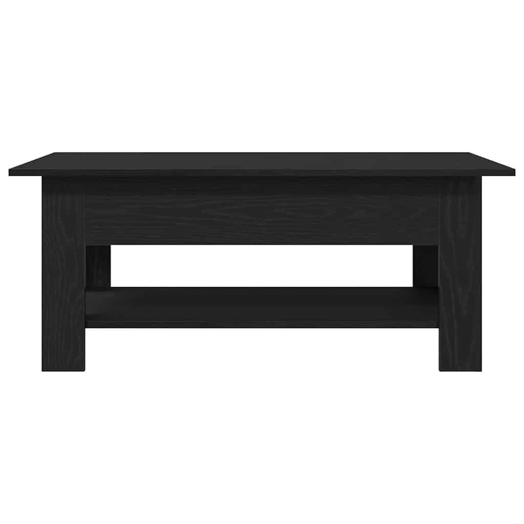 Couchtisch Schwarz Eichen-Optik 102 x 55 x 42 cm Holzwerkstoff