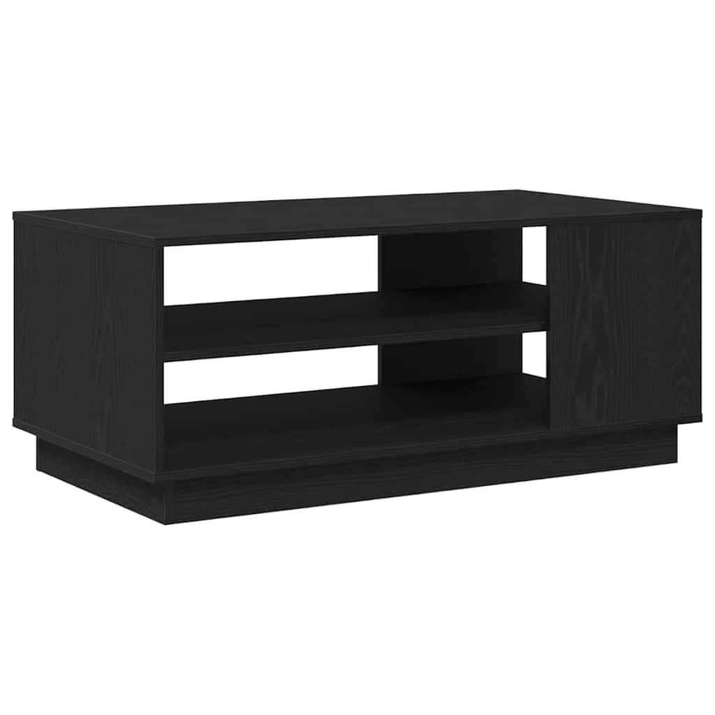 Couchtisch Schwarz Eichen-Optik 102 x 55 x 43 cm Holzwerkstoff