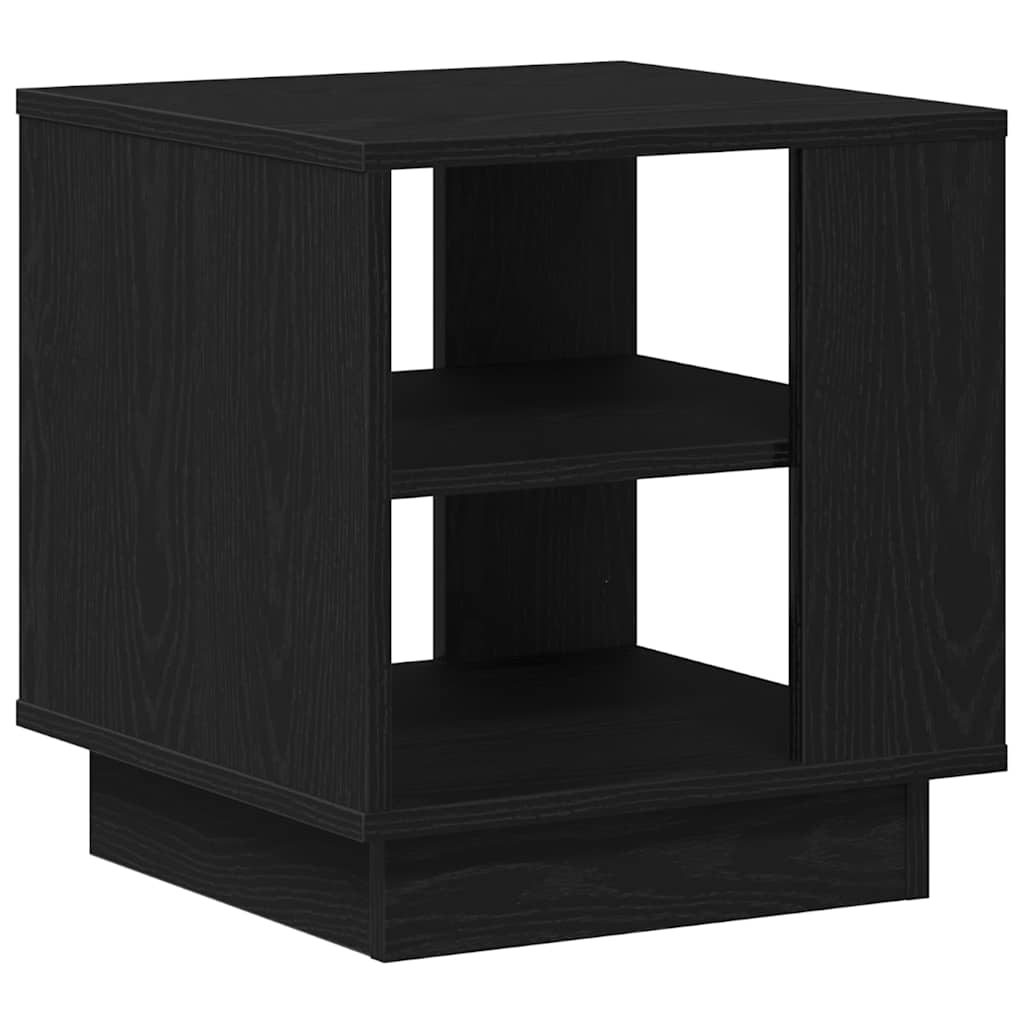 Couchtisch Schwarz Eichen-Optik 40 x 40 x 43 cm Holzwerkstoff