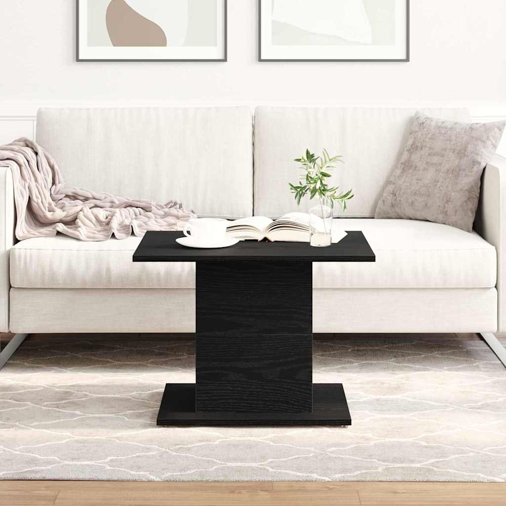 Couchtisch Schwarz Eichen-Optik 55,5 x 55,5 x 40 cm