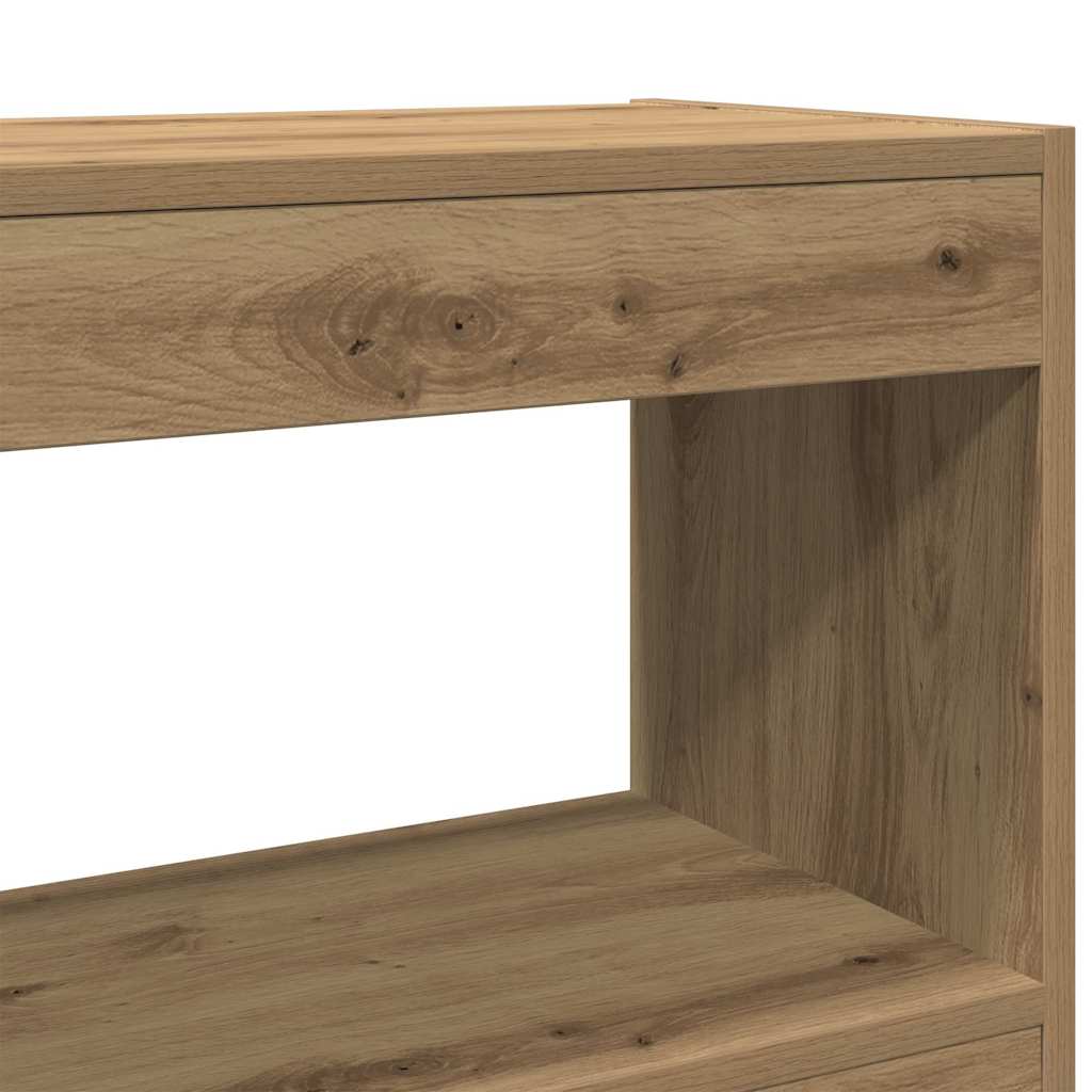 Bücherregal Artisan-Eiche 100 x 30 x 72 cm Holzwerkstoff