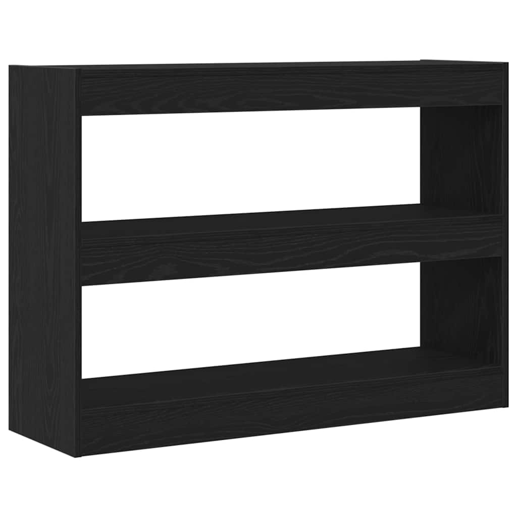 Bücherregal Schwarz Eichen-Optik 100 x 30 x 72 cm Holzwerkstoff