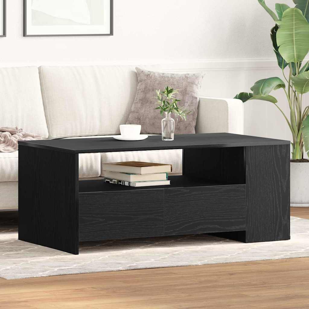 Couchtisch Schwarz Eichen-Optik 102 x 55 x 43,5 cm
