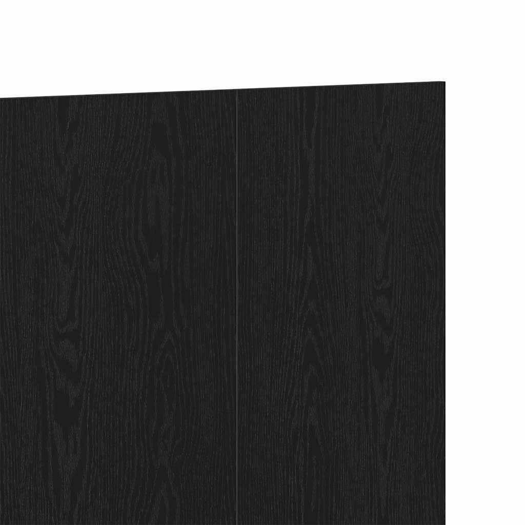 Bettkopfteil Schwarz Eichen-Optik 160 x 1,5 x 80,5 cm