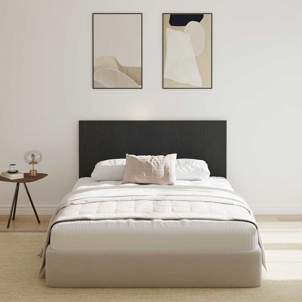 Bettkopfteil Schwarz Eichen-Optik 160 x 1,5 x 80,5 cm