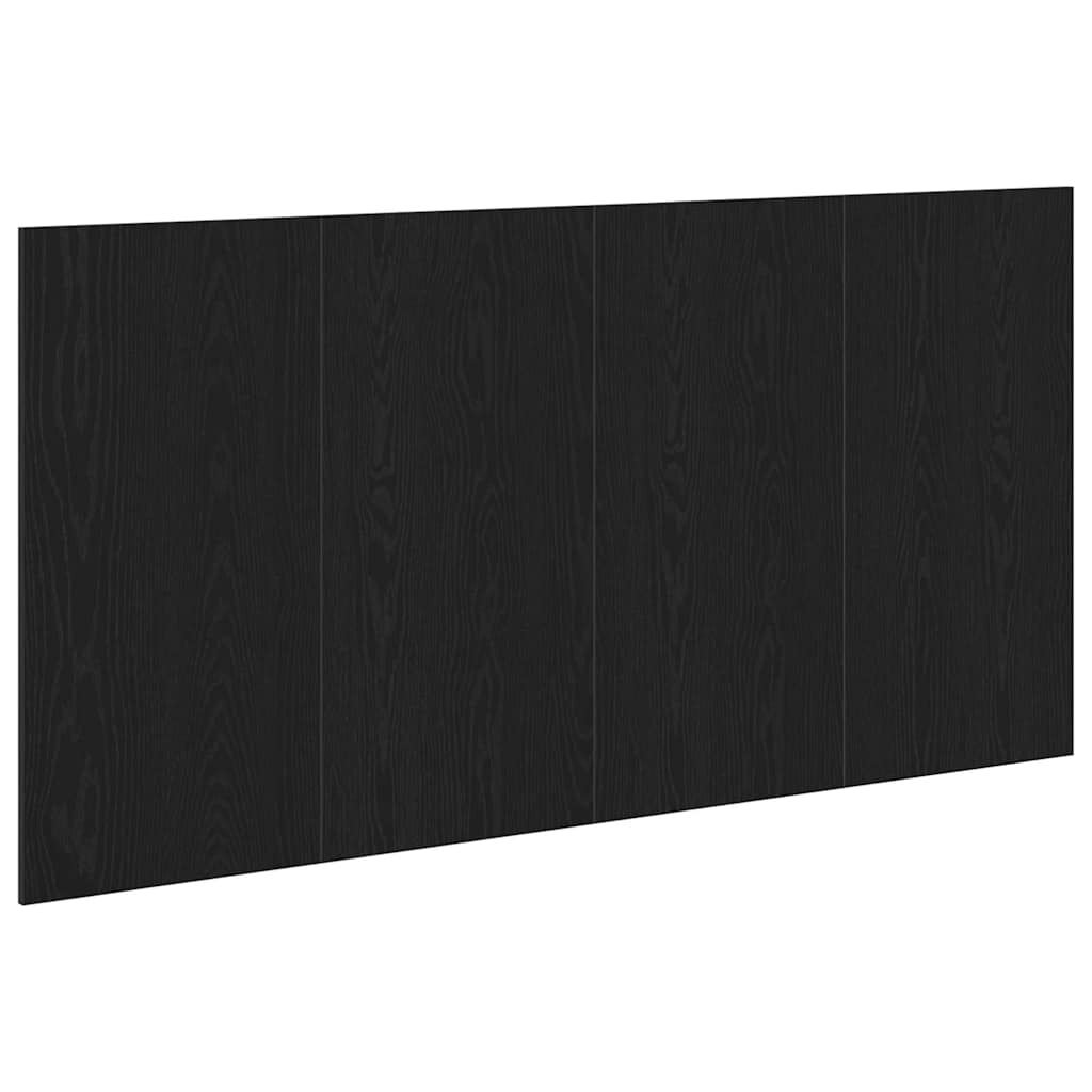 Bettkopfteil Schwarz Eichen-Optik 160 x 1,5 x 80,5 cm