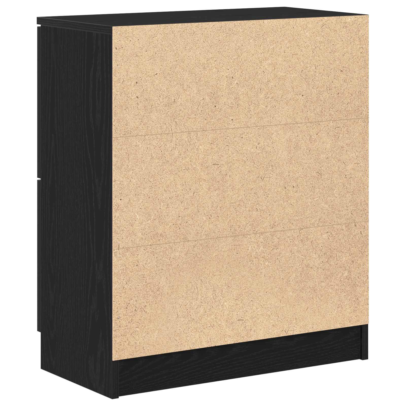 Sideboard Schwarz Eichen-Optik 60 x 30 x 70 cm Holzwerkstoff