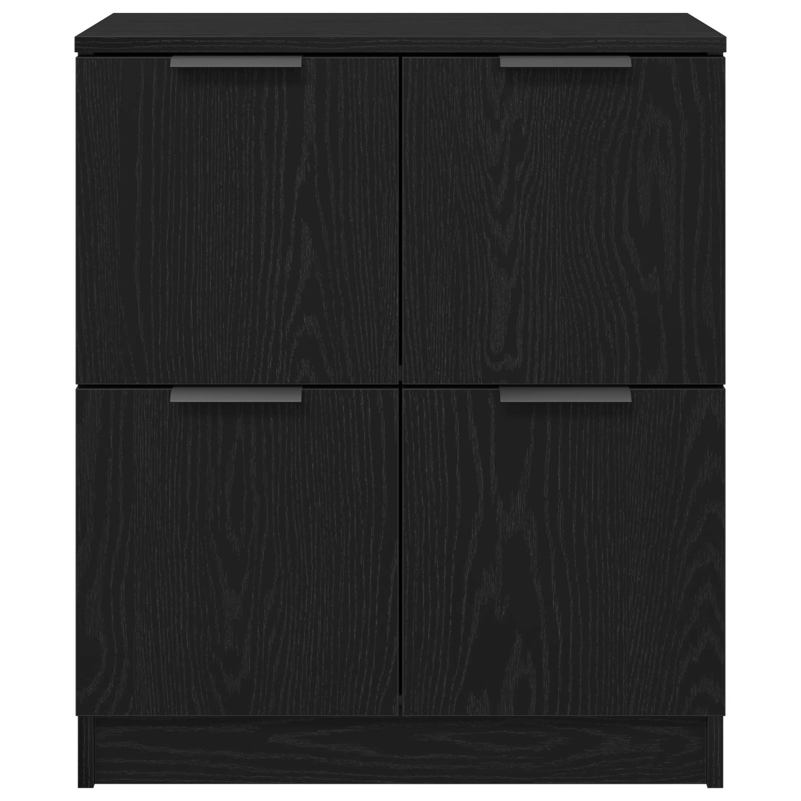 Sideboard Schwarz Eichen-Optik 60 x 30 x 70 cm Holzwerkstoff