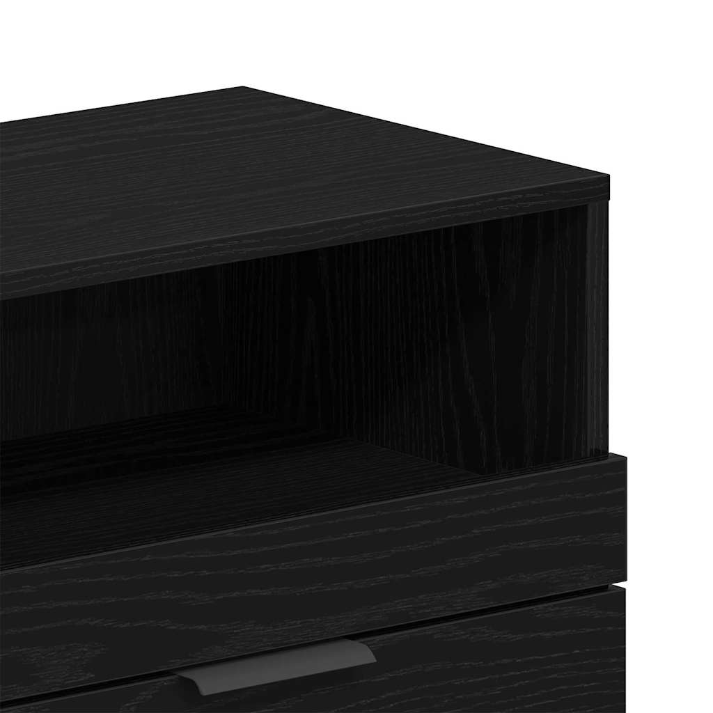TV-Schränk Schwarz Eichen-Optik 150 x 33,5 x 45 cm