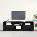 TV-Schränk Schwarz Eichen-Optik 150 x 33,5 x 45 cm