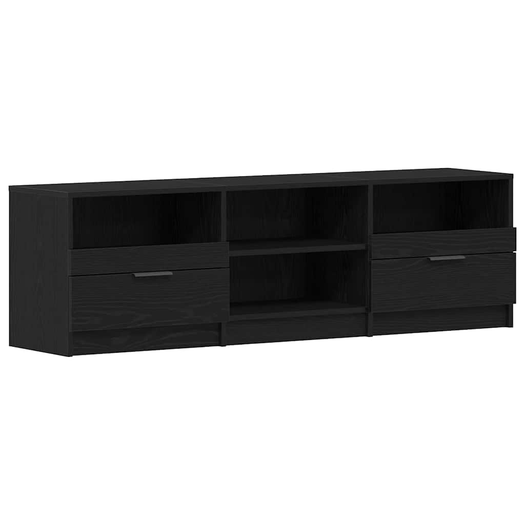 TV-Schränk Schwarz Eichen-Optik 150 x 33,5 x 45 cm