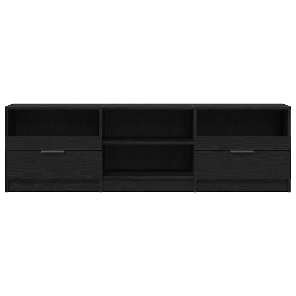 TV-Schränk Schwarz Eichen-Optik 150 x 33,5 x 45 cm