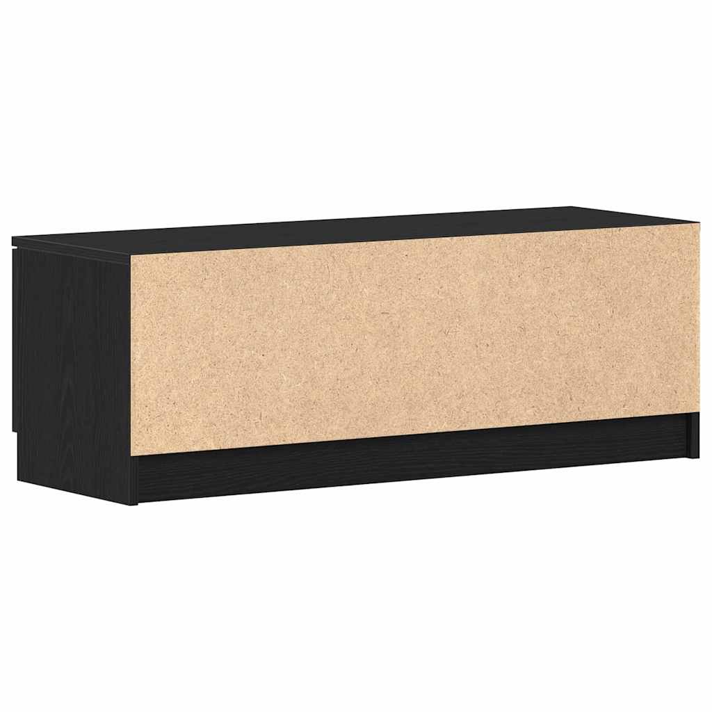 TV-Schränk Schwarz Eichen-Optik 102 x 32 x 35,5 cm
