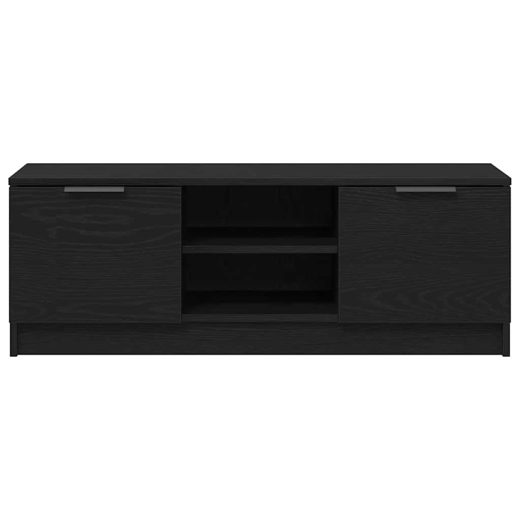 TV-Schränk Schwarz Eichen-Optik 102 x 32 x 35,5 cm