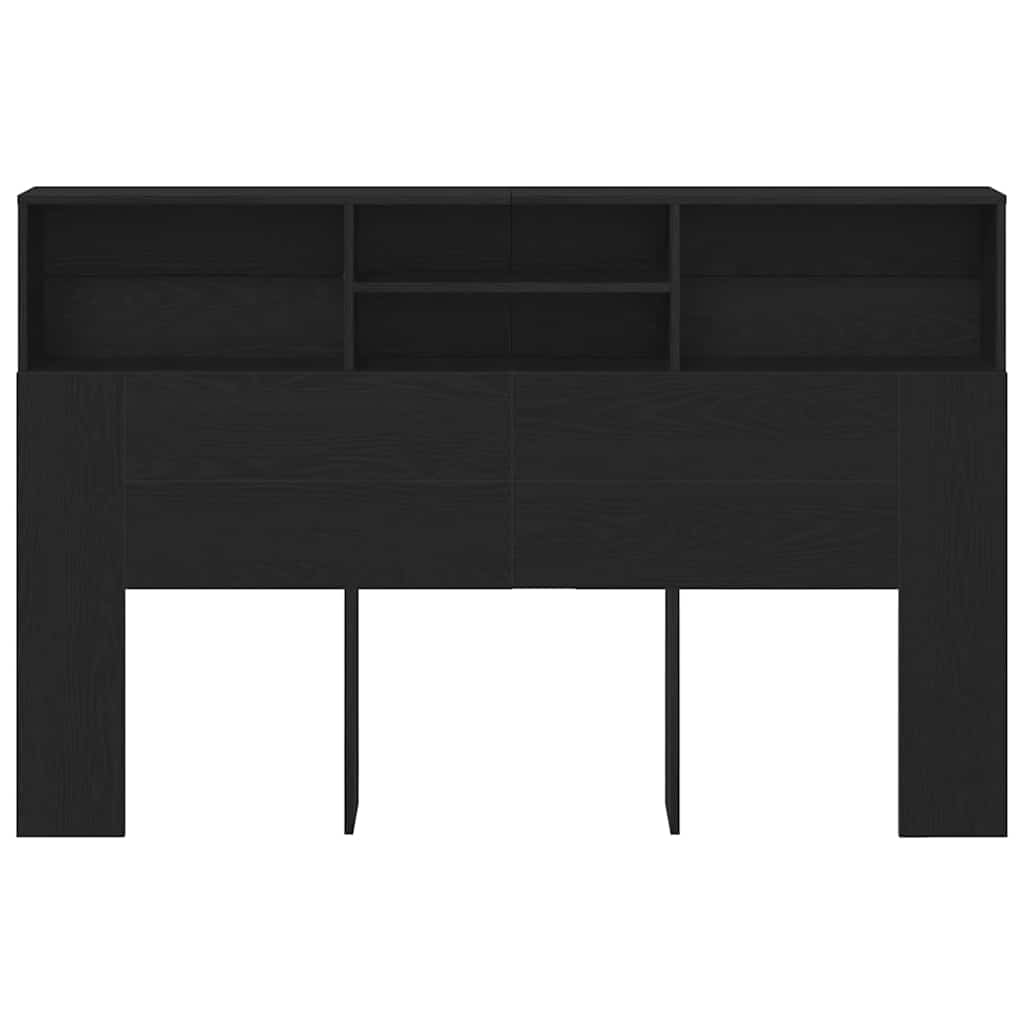 Kopfteil Schrank Schwarz Eichen-Optik 160 x 19 x 103,5 cm