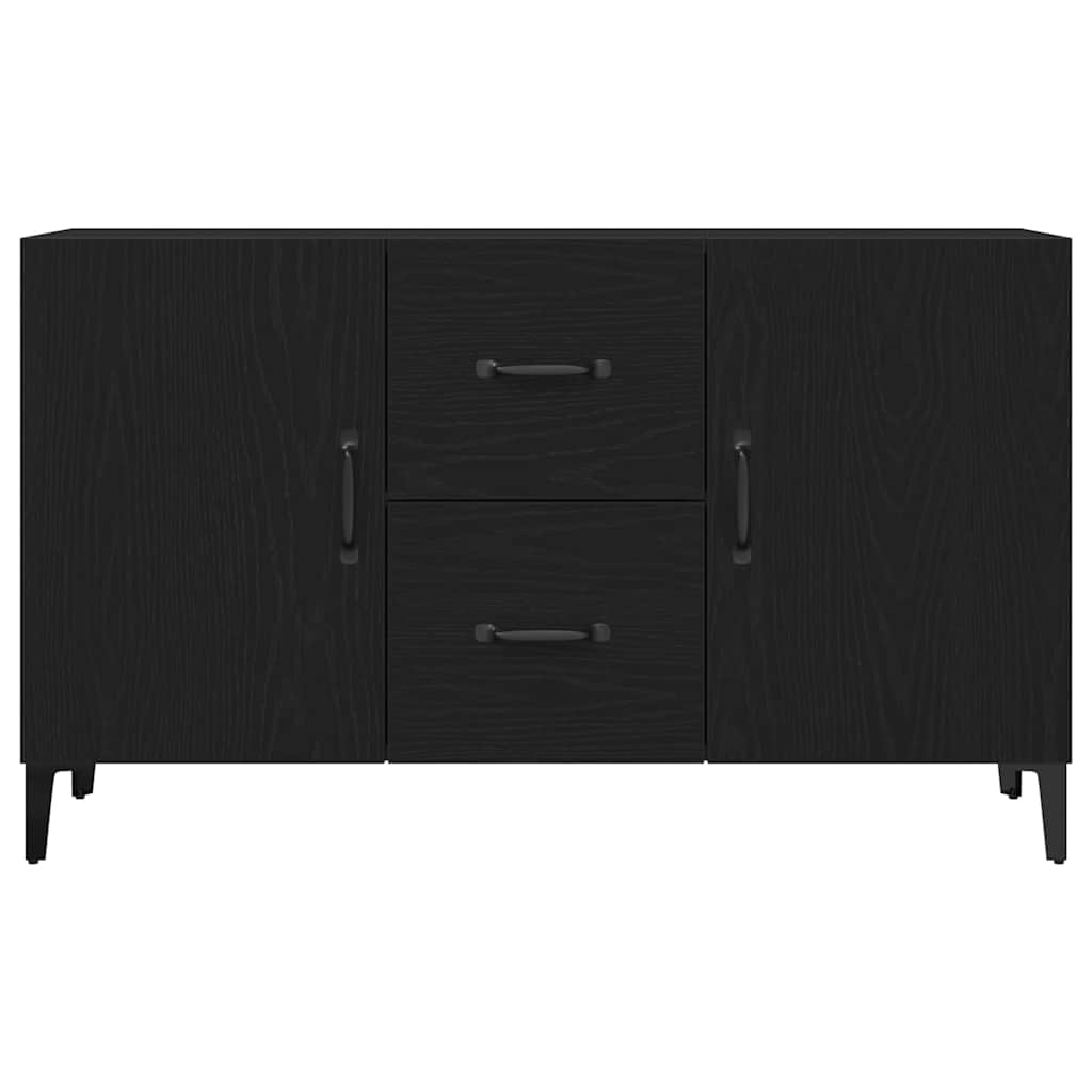 Sideboard Schwarz Eichen-Optik 100 x 36 x 60 cm Holzwerkstoff