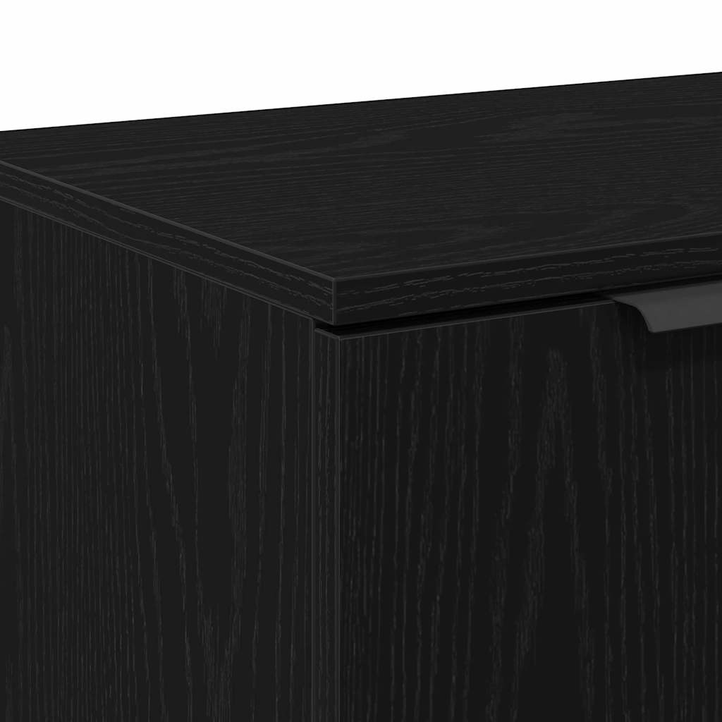 TV-Schränk Schwarz Eichen-Optik 102 x 35 x 36,5 cm