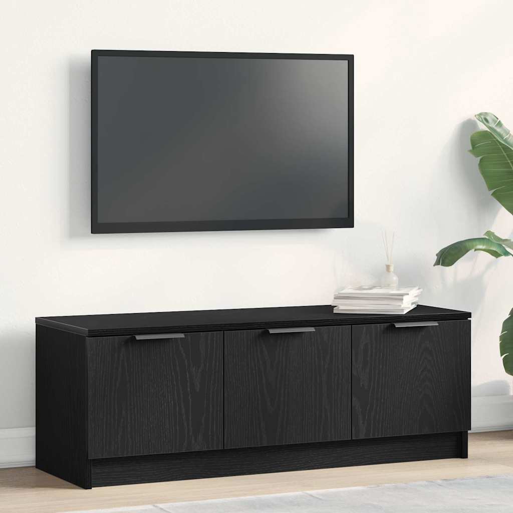 TV-Schränk Schwarz Eichen-Optik 102 x 35 x 36,5 cm