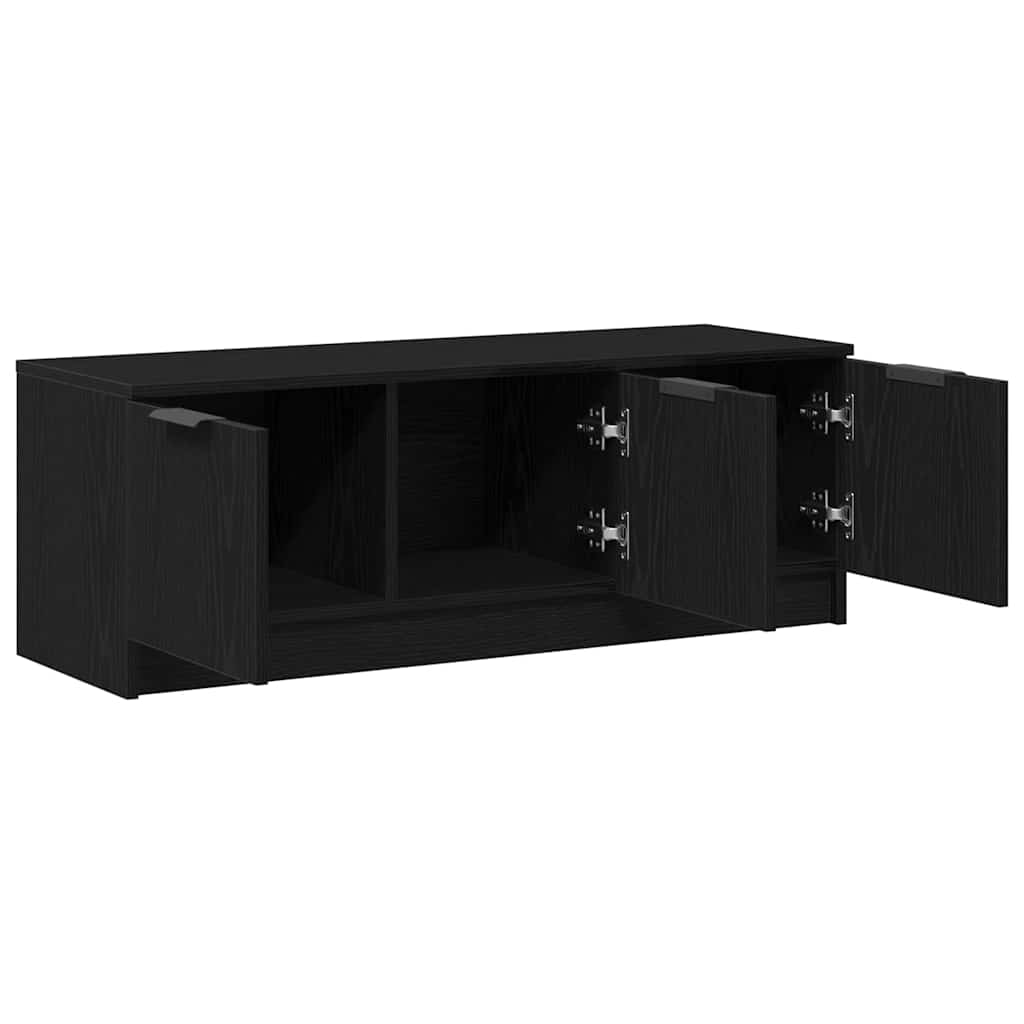 TV-Schränk Schwarz Eichen-Optik 102 x 35 x 36,5 cm