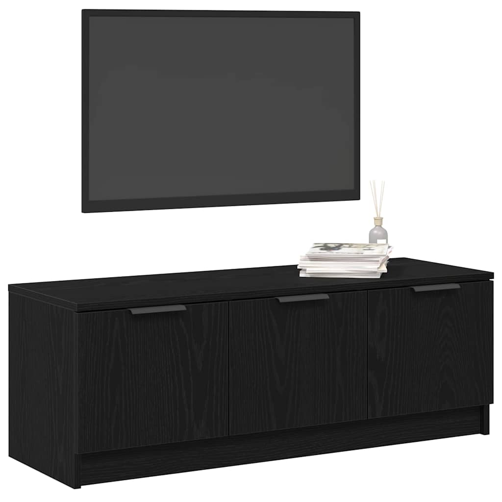 TV-Schränk Schwarz Eichen-Optik 102 x 35 x 36,5 cm