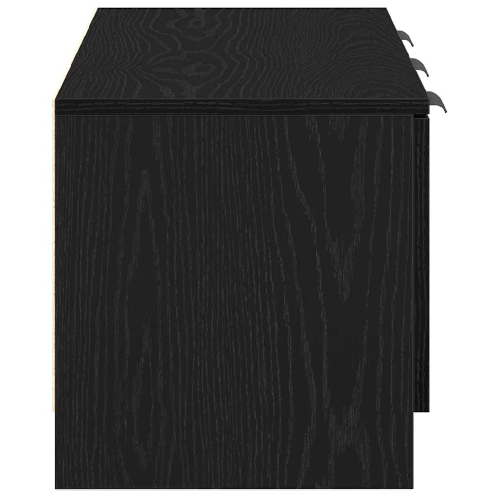 TV-Schränk Schwarz Eichen-Optik 102 x 35 x 36,5 cm