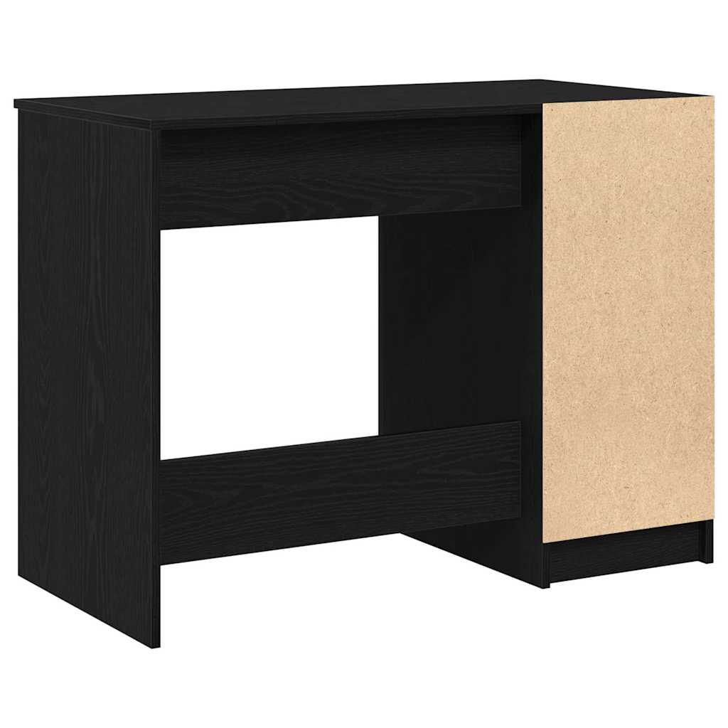 Schreibtisch mit Speicher Schwarz Eichen-Optik 100 x 50 x 75 cm