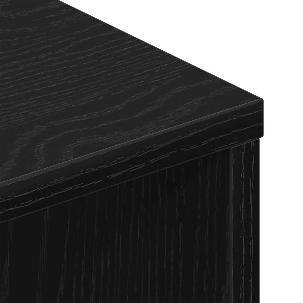 TV-Schränk 2 pcs Schwarz Eichen-Optik 80 x 30 x 30 cm