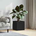 Blumentopfschachtel Schwarz Eichen-Optik 40 x 40 x 40 cm