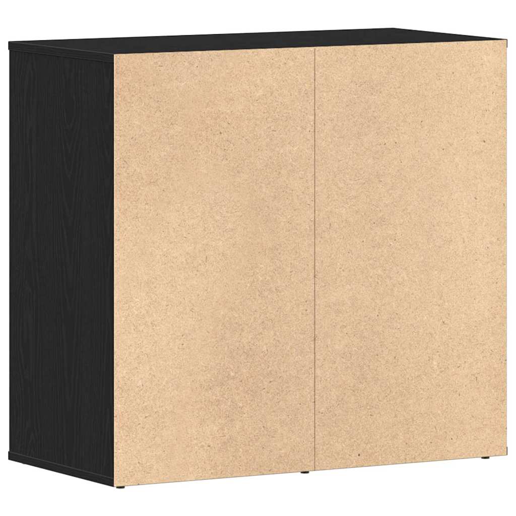 Kosmetikschrank mit Regal Schwarz Eichen-Optik 80 x 40 x 75 cm