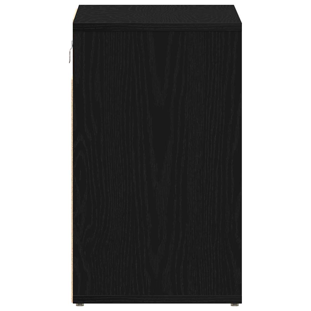 Schuhschrank 2 pcs Schwarz Eichen-Optik 52 x 30 x 50,5 cm