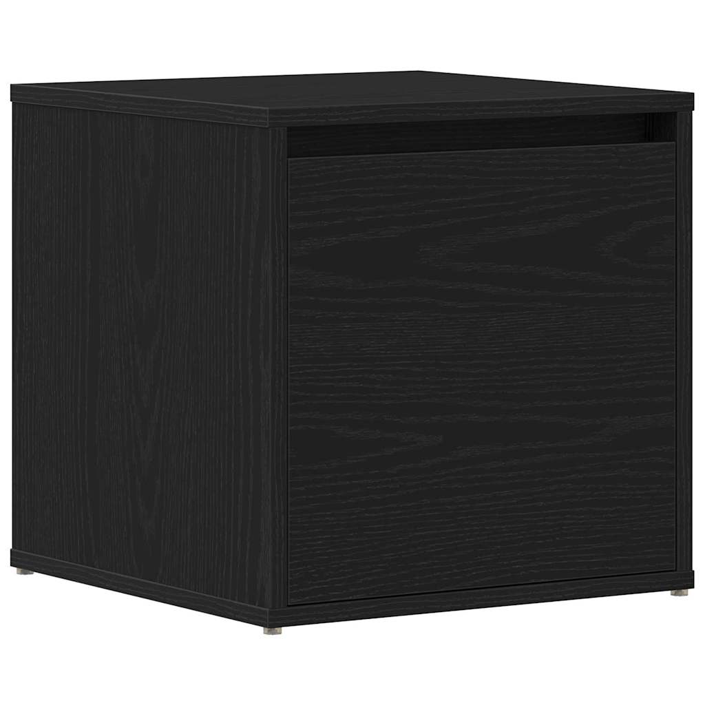Kommode Schwarz Eichen-Optik 40,5 x 40 x 40 cm Holzwerkstoff