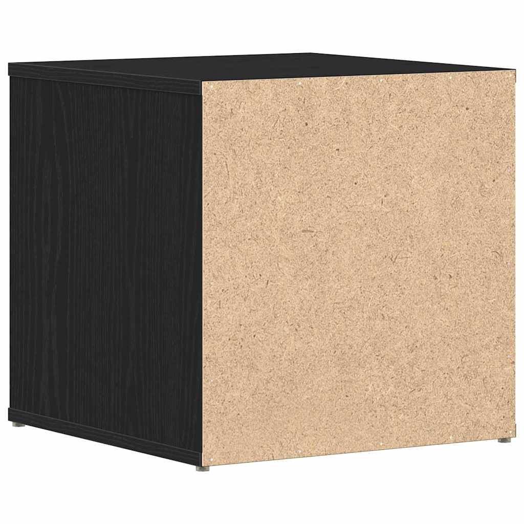 Kommode Schwarz Eichen-Optik 40,5 x 40 x 40 cm Holzwerkstoff