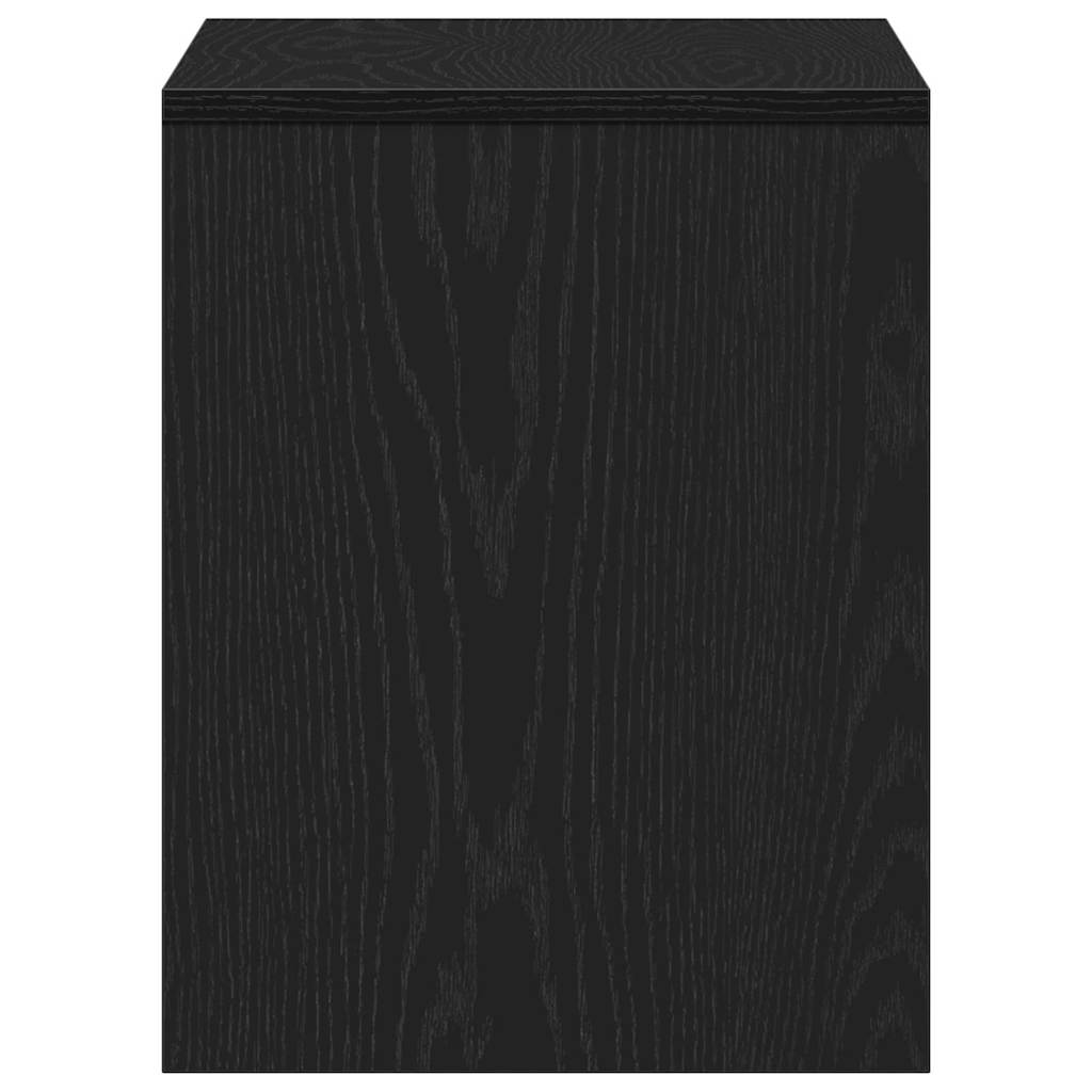 Kleiderhocker Schwarz Eichen-Optik 70 x 35 x 45 cm