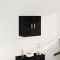 Wandschrank Schwarz Eichen-Optik 60 x 30 x 60 cm Holzwerkstoff