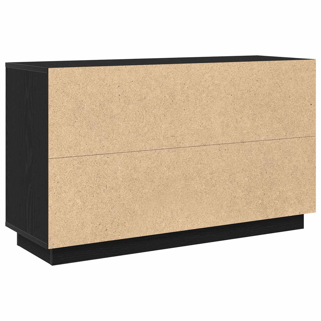 Sideboard Schwarz Eichen-Optik 102 x 35 x 60 cm Holzwerkstoff