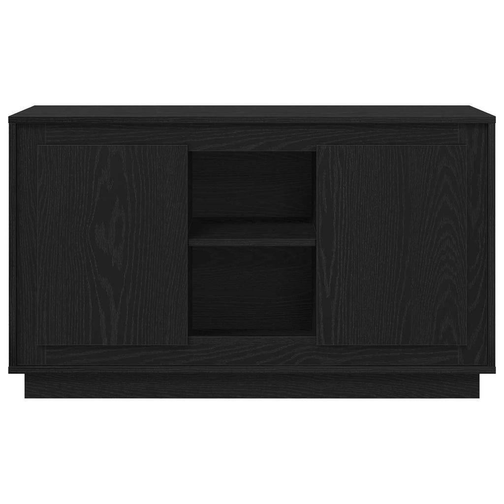 Sideboard Schwarz Eichen-Optik 102 x 35 x 60 cm Holzwerkstoff