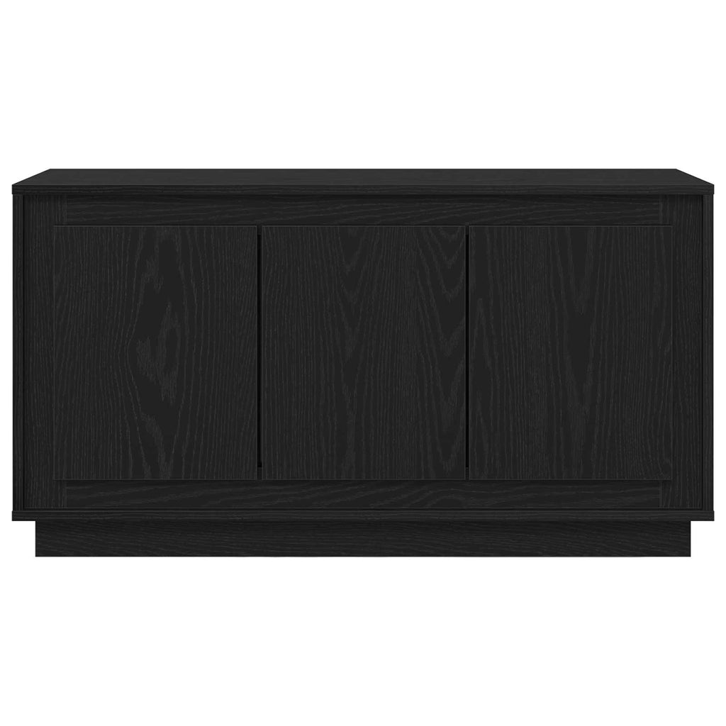 Sideboard Schwarz Eichen-Optik 102 x 35 x 55 cm Holzwerkstoff