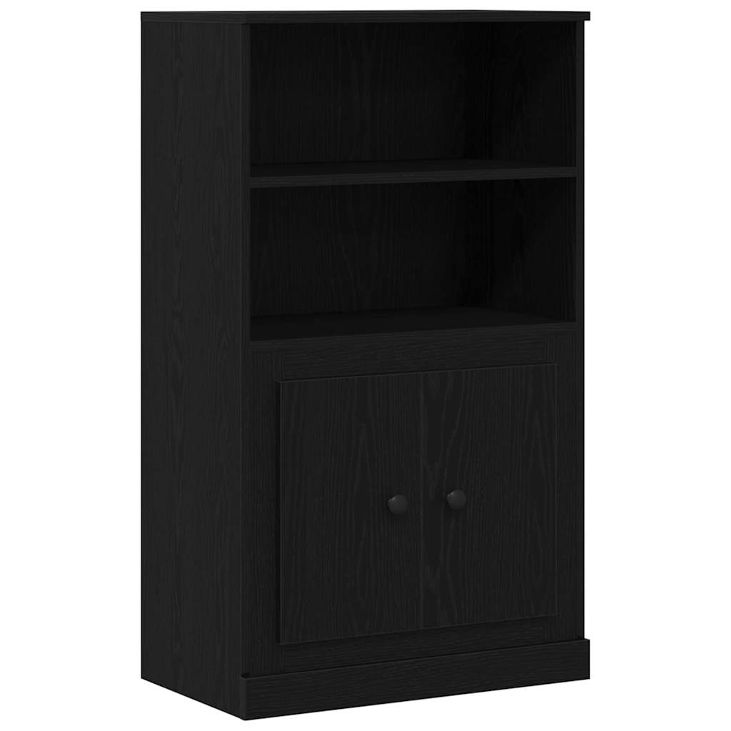 Highboard Schwarz Eichen-Optik 60 x 35.5 x 103.5 cm