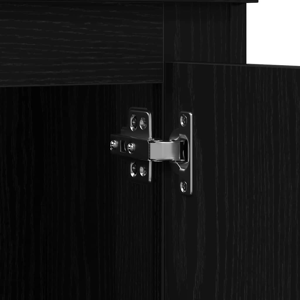 Highboard Schwarze Eiche 36 x 35,5 x 103,5 cm Holzwerkstoff