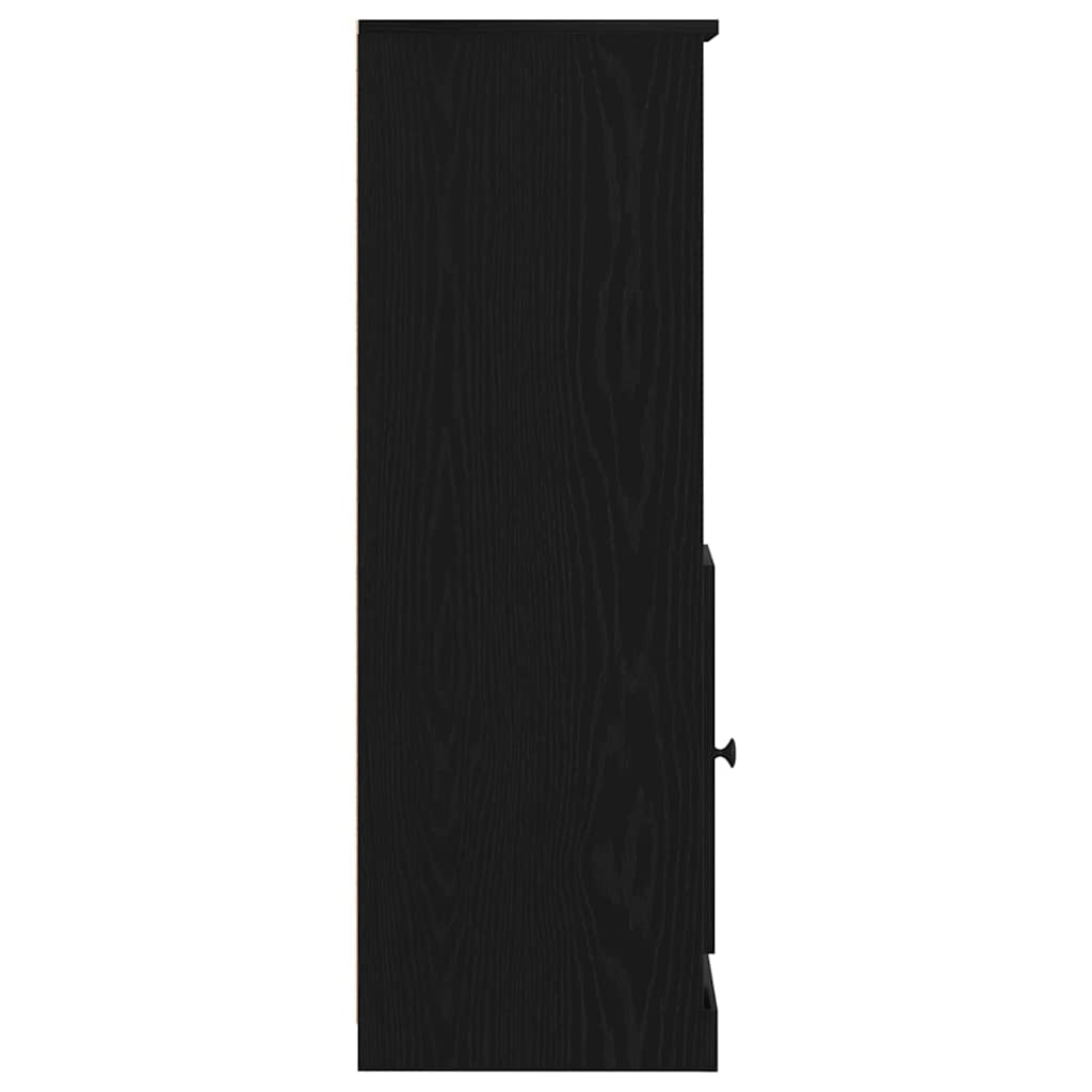 Highboard Schwarze Eiche 36 x 35,5 x 103,5 cm Holzwerkstoff