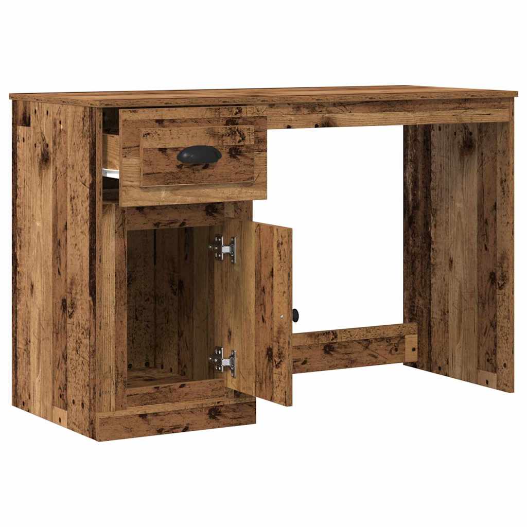 Schreibtisch mit Tür Altholz 50 x 115 x 75 cm Holzwerkstoff