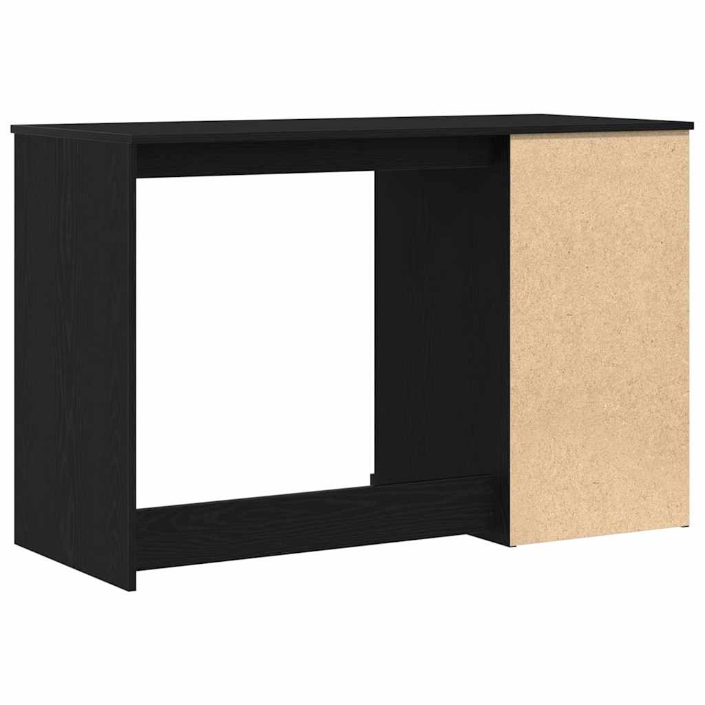 Schreibtisch mit Speicher Schwarz Eichen-Optik 50 x 115 x 75 cm