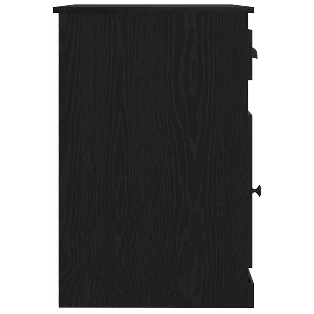 Schreibtisch mit Speicher Schwarz Eichen-Optik 50 x 115 x 75 cm