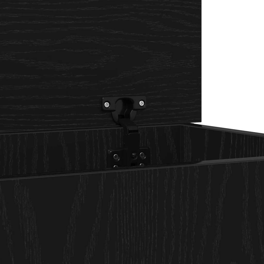 Aufbewahrungsbox Schwarz Eichen-Optik 50 x 30 x 28 cm