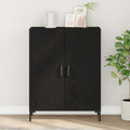 Sideboard Schwarz Eichen-Optik 69,5 x 34 x 90 cm Holzwerkstoff