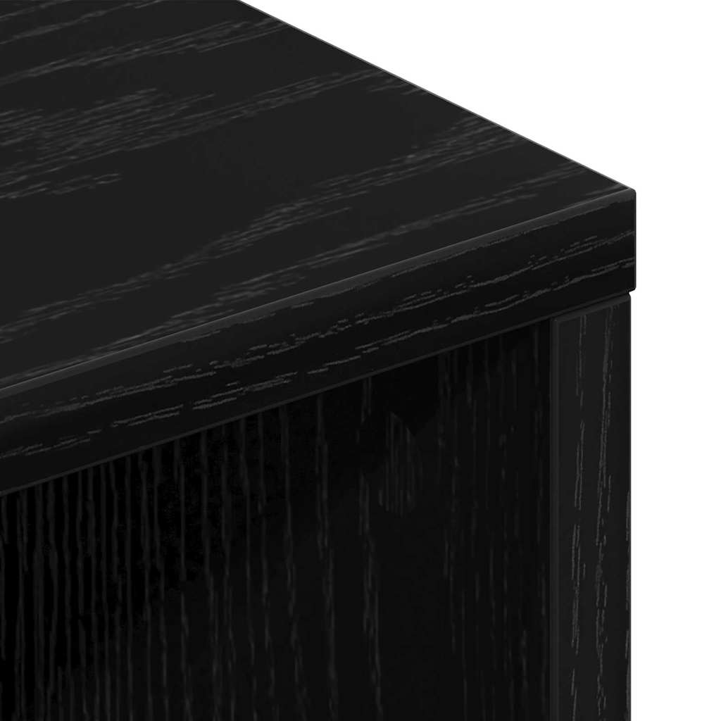 TV-Schränk Schwarz Eichen-Optik 150 x 30 x 44,5 cm